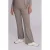 LOVE2WAIT wide leg high waist zwangerschaps broek beige rib gebreid