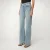 Lois Lindsay Palazzo wide leg jeans medium blue denim