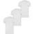 Boss Heren Klassiek Effen T-shirt met korte mouwen (3-pack) (Wit)
