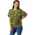 Biba Dames/Dames Foil Twisted Top (Kaki Groen)