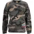Valentino Garavani camouflage sweatshirt met verwassen look in kaki katoen