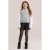 WE Fashion imitatieleren straight leg paperbag short – zwart