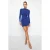 TRENDYOLMİLLA Dames Donkerblauw Effen Kort / Mini Lang Stijlvol/Avond Bodycon Jurken