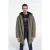 The Kooples Parka Doublee De Faux Mouton Algue