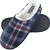 Dunlop – Heren Warm Pluche Fleece Gevoerde Instap Slippers met Geruit Patroon