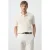 Mango Man regular fit gebreide polo – ecru
