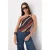 TRENDYOLMİLLA Dames Bruin Effen Mouwloos Regular fit Blouses