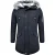 Enos Lange winterjas met faux bontkraag