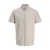 JACK & JONES PLUS SIZE regular casual overhemd met linnen beige