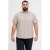 JACK & JONES PLUS SIZE regular casual overhemd met linnen beige