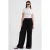 Hoge Taille Textuur Muslin Stof Broek