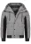 INDICODE JEANS Winterjas ‘Jakobe’  grijs / zwart