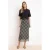 TRENDYOLMİLLA Dames Meerkleurig Geruit Midi Bodycon Kokerrok- rok Rokken