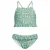 Orange Stars crop bikini met ruches mintgroen/rood