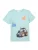 s.Oliver Shirt  aqua / royal blue/koningsblauw / oranje / wit