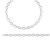 Orphelia Dames 925 Sterling Zilveren Set: Ketting + Armband – Zilver SET-044