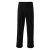 Rechthoekige broek met plooien in gewassen stof QS