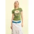 Desigual gebloemde T-shirt groen