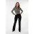 EsQualo Trousers Flair Velours Black