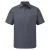 Russell Collectie Heren Korte Mouwen Poly-Katoen Easy Care Poplin Shirt (Konvooi Grijs)