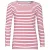 SOLS Dames/Dames Marine Gestreept T-shirt met Lange Mouwen (Wit/rood)