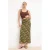 TRENDYOLMİLLA Dames Kaki Geruit Midi Bodycon Kokerrok- rok Rokken