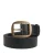 Dolce & Gabbana Heren Zwarte Klassieke Leren Riem met Metalen Gesp
