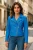Dames Blauw Classic Brando Biker Leren Jack – Soweto