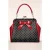 Frances Polka Star tas in zwart en rood