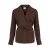 ROUGE EDIT blouse met ceintuur – donkerbruin