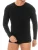 zd ZERO DEFECTS Onderhemd ‘Long-Sleeved T-Shirt Egyptian Cotton’  zwart