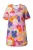 Ulla Popken Shirt  blauw / oranje / pink / rood
