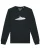 Watapparel Sweatshirt ‘ Fly me to the moon ‘  zwart / wit gemêleerd