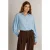 Ivy Beau blouse met smockwerk – lichtblauw
