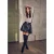 Haute L’Amitié Balloon leather skirt kort