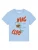 Watapparel Shirt ‘Wine Club’  lichtblauw / groen / robijnrood
