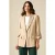 Oltre Viscose Twill Blazer Natural