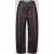 RAFFAELLO ROSSI Regular fit leer- / kunstleren broek met labeldetail model ‘PHIBI’