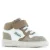 Shoesme leren sneakers taupe/wit