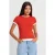 Dames Slim Fit Katoenen Rondhals T-Shirt