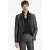 John Varvatos Doran Jacket – Slim Fit Stand Up Wire In Eclipse Hthr