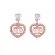 Philipp Plein Oorbellen  rose-goud / transparant