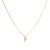 Luxeketting met glanzende zirkonia 18k goud afwerking – Alfabet