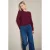 LOLALIZA gebreid vest – donkerrood