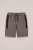 WE Fashion – Jongens regular fit sweatshort – Regular fit – Donkergrijs – Katoen –