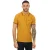 Ben Sherman poloshirt met dubbele contrasterende streep voor heren, mosterdbruin