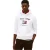 Tommy Hilfiger Heren Geborduurde Relaxed Fit Pullover Hoodie (Wit)