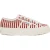 Superga Dames/Dames 2740 Print Stripes Trainers (Gebroken wit/rood)