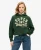Superdry Vrouwen Athletic Essentials Oversized Hoodie met Applicatie Groen
