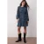 TRENDYOLMİLLA Dames Blauw Bloemen Kort / Mini Lang Avond / Dagelijks Skater Jurken
